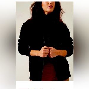 Athleta Retroplush Bomber Jacket NWT